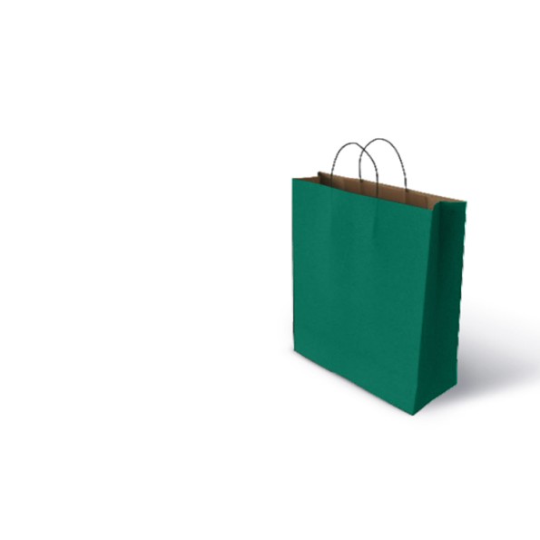 BOLSA KRAFT VERDE 100gr XS (18+8x24)