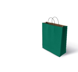 BOLSA KRAFT VERDE 100gr M (27+12x37)
