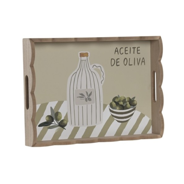 BANDEJA MDF 35X25X5 VERDE