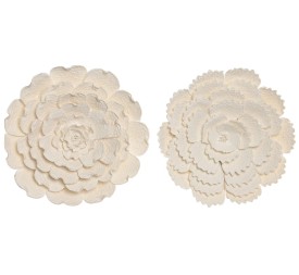 DECORACION PARED PAPEL MACHE 46X7X46 FLOR 2 SURT.