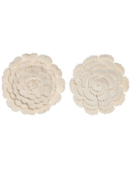 DECORACION PARED PAPEL MACHE 46X7X46 FLOR 2 SURT.