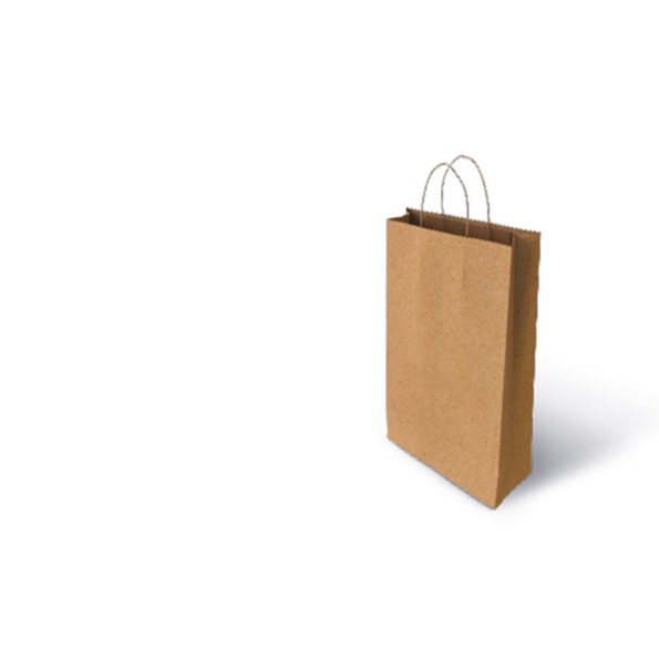 BOLSA KRAFT LISO NATURAL 100gr BOTELLA (18+8x40)