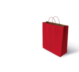 BOLSA KRAFT ROJO 100gr BOTELLA (18+8x40)