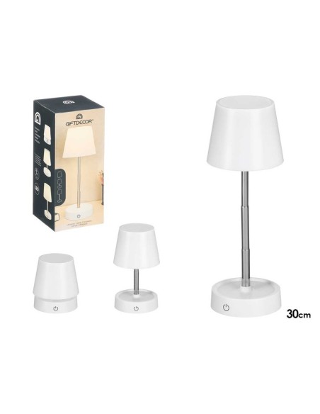 LAMPARA SOBREMESA TELESCOPICA BLANCA