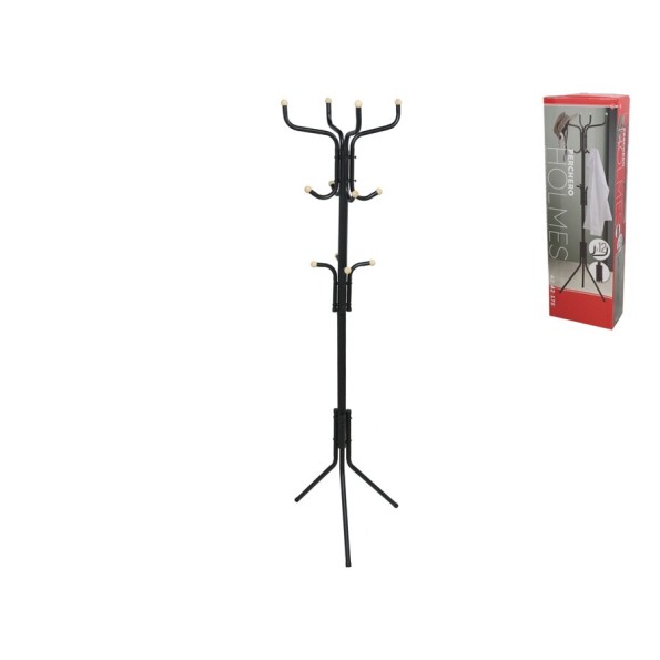 PERCHERO METAL C/ 12 GANCHOS HOLMES 42X42X175CM