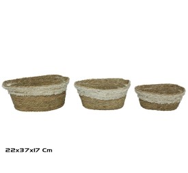 CESTA X3 NATURAL 37X22X15/17CM  LULA