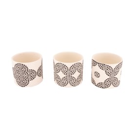 PLANTER TERRA COTTA Ø12x10.5cm A/3 BLACK/WHITE