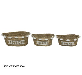 CESTA X3 NATURAL 37X22X15/17CM  DESIRE