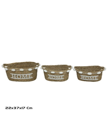 CESTA X3 NATURAL 37X22X15/17CM  DESIRE