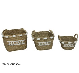 CESTA X3 NATURAL 31X31X24/32CM  DESIRE