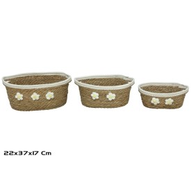 CESTA X3 NATURAL 37X22X15/17CM  CAMPO