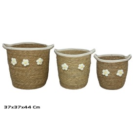 CESTA X3 NATURAL 37X37X39/44CM  CAMPO
