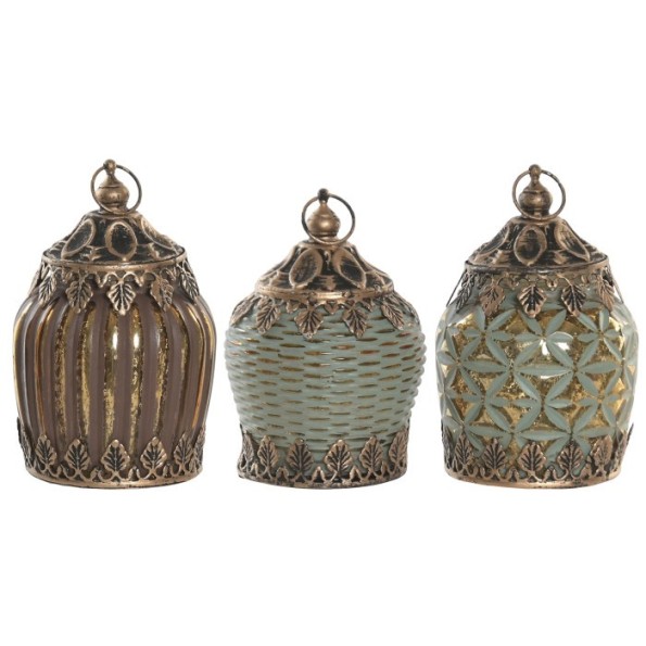 DECORACION LUMINOSA LED 8X8X13 2xAAA 3 SURT.