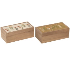 CAJA MADERA 22X11X8 FLORES 2 SURT.