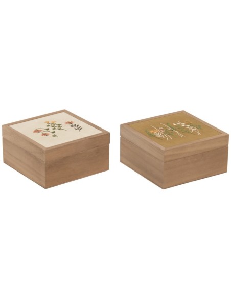 CAJA MADERA 15X15X8 FLORES 2 SURT.