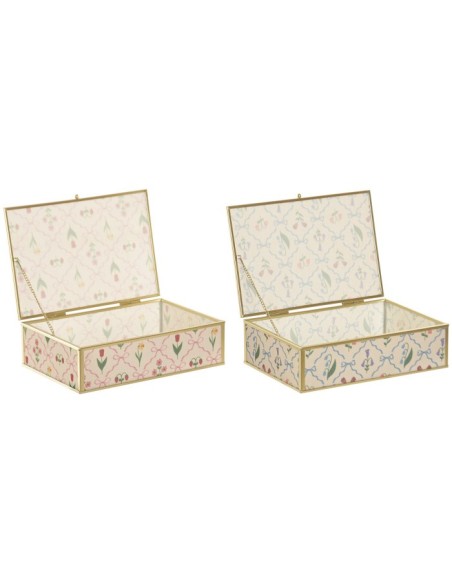 JOYERO METAL 21X14X6 2 SURT.