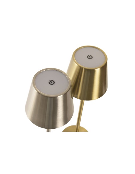 LAMPARA TACTIL LED HIERRO 11X11X37 TACTIL 2 SURT.