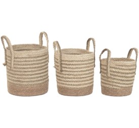 CESTA SET 3 FIBRA 28X28X32 NATURAL