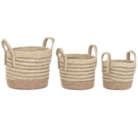 CESTA SET 3 FIBRA 30X30X32 NATURAL
