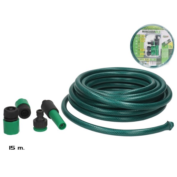 MANGUERA DE 15M ELI C/ACCESORIOS 1/2""