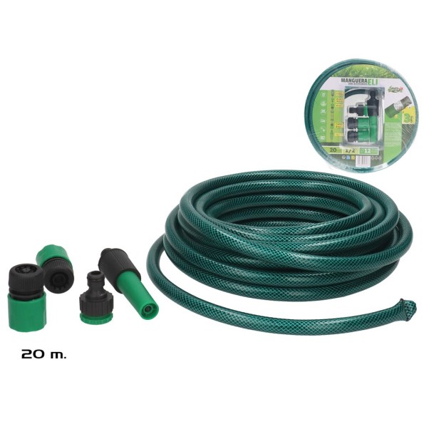MANGUERA DE 20M ELI C/ACCESORIOS 1/2""
