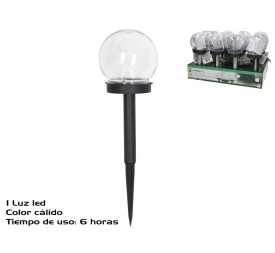 LUZ SOLAR LED CALIDA JARDIN HERACLES 6H 10X10X34CM