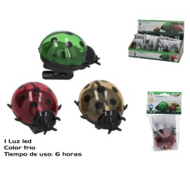 LUZ SOLAR LED FRIA C/CLIP MARIQUITA 6H 7.5X6X6.5CM