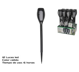 LUZ SOLAR LED CALIDA JARDIN TESEO 6H 7.5X50CM