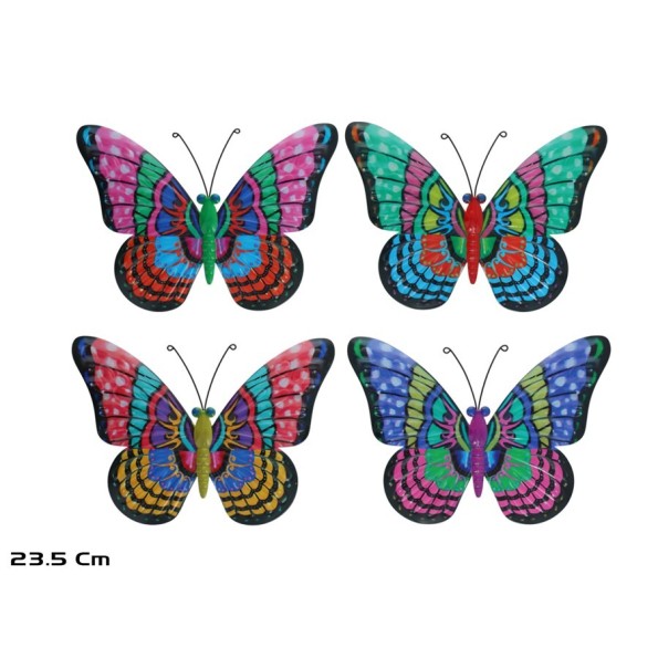 MARIPOSA  LALY 32,5X23,5 CM 4 SURT
