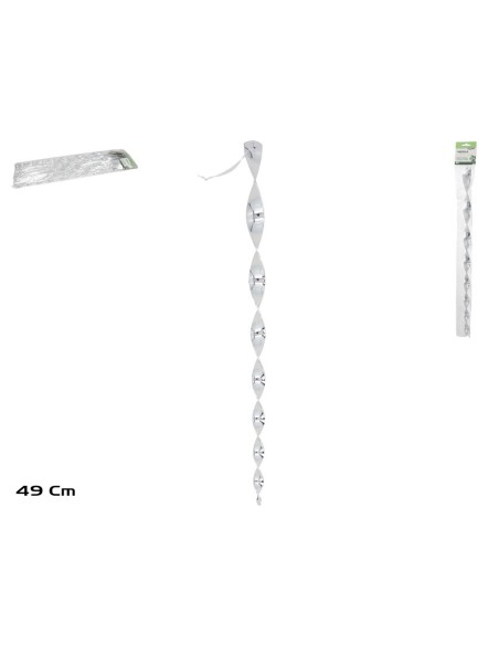 VARILLA REFLECTANTE 49CM  PLATA CARLA