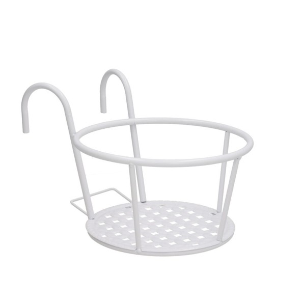 SOPORTE METAL P/ MACETA 18X21,8X30X17,3CM BLANCO S