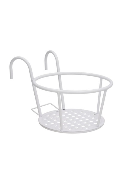 SOPORTE METAL P/ MACETA 18X21,8X30X17,3CM BLANCO S