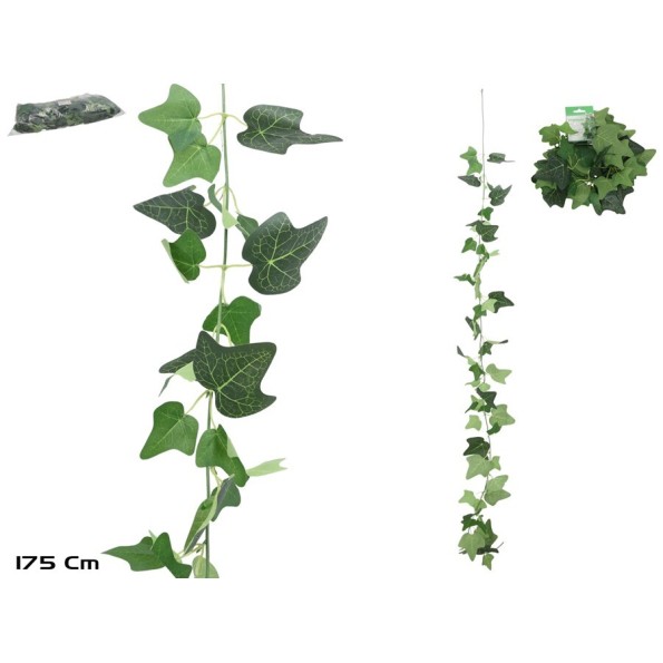 GUIRNALDA DECORACION HOJAS VERDES 1,75 CM