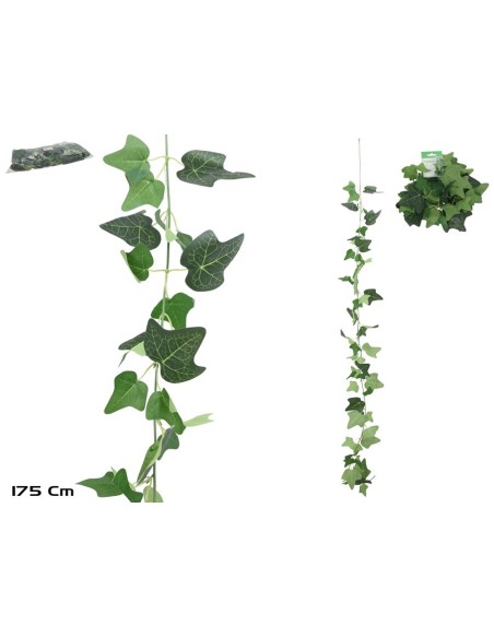 GUIRNALDA DECORACION HOJAS VERDES 1,75 CM