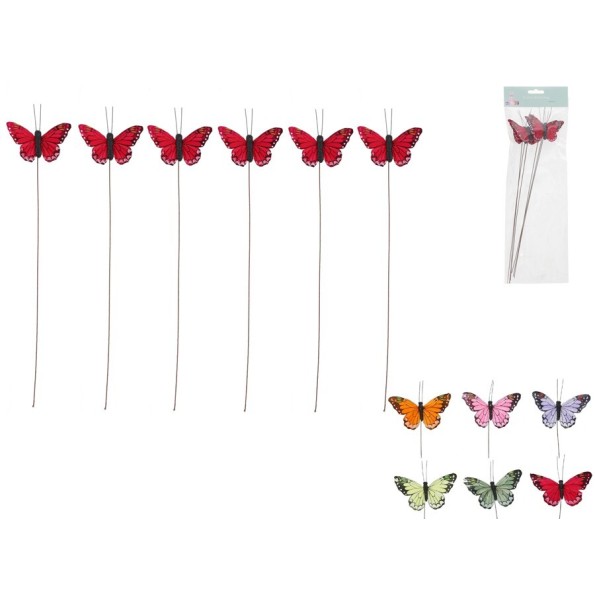 PICK MARIPOSA X6 ROSALIN 33,5X7X1,5CM