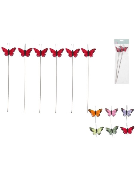 PICK MARIPOSA X6 ROSALIN 33,5X7X1,5CM