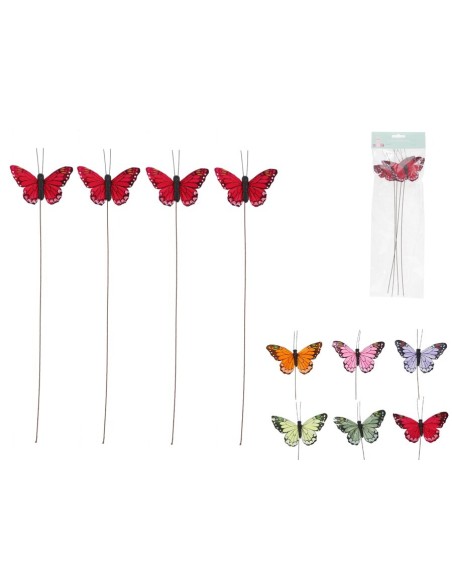 PICK MARIPOSA X4 ROSALIN 34,5X9X1,5CM