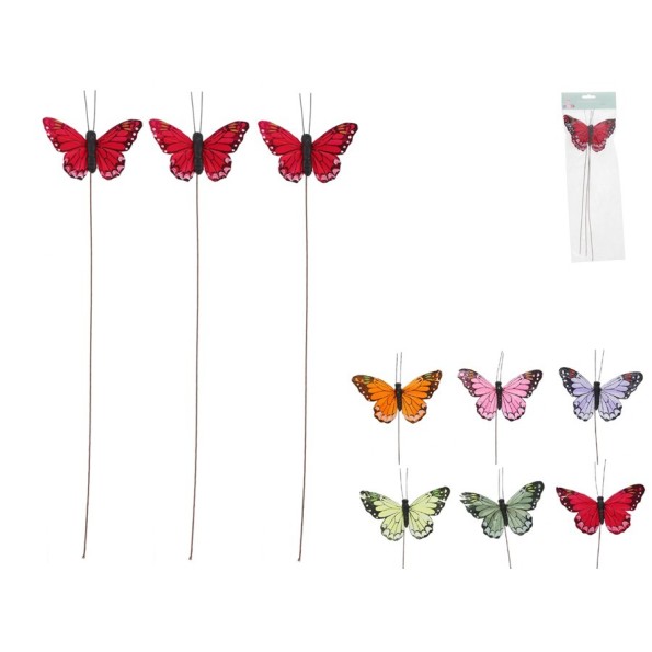 PICK MARIPOSA X3 ROSALIN 34,5X12X1,5CM