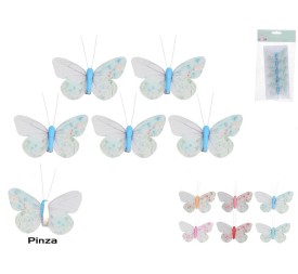 MARIPOSAS X5 C/CLIP CANDELA 7X4X1,5CM