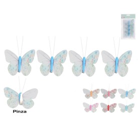 MARIPOSAS X4 C/CLIP CANDELA 9X5X1,5CM