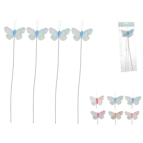 PICK MARIPOSA X4 CANDELA34,5X9X1,5CM