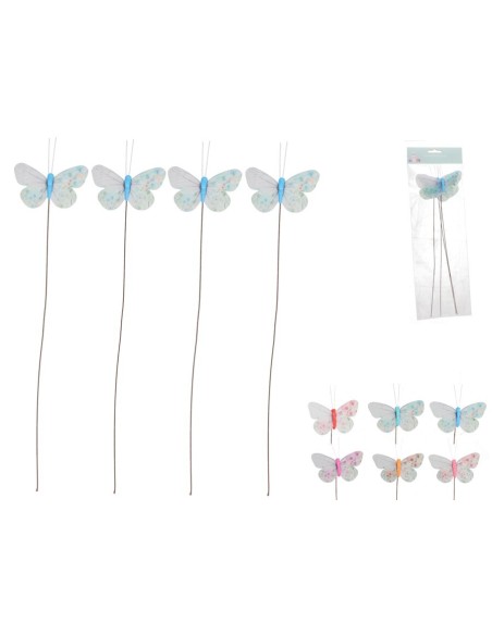 PICK MARIPOSA X4 CANDELA34,5X9X1,5CM