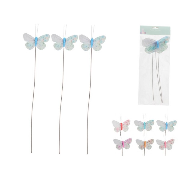 PICK MARIPOSA X3 CANDELA 34,5X12X1,5CM