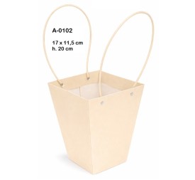 BOLSA DECORACION IMPERMEABILIZADA COLORES SURTIDOS  17X11,5 H 20CM