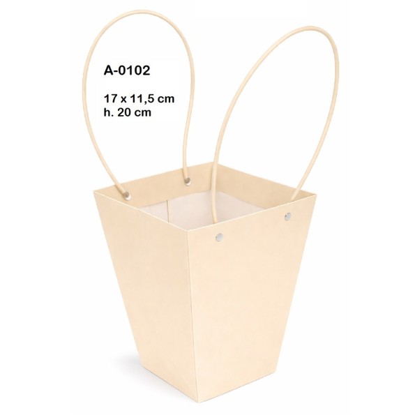 BOLSA DECORACION IMPERMEABILIZADA COLORES SURTIDOS  17X11,5 H 20CM