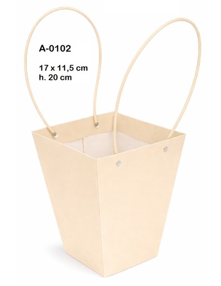 BOLSA DECORACION IMPERMEABILIZADA COLORES SURTIDOS  17X11,5 H 20CM