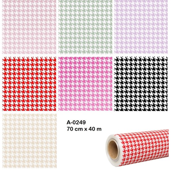 BOBINA PELIPROPILENO PATA DE GALLO 70CMX40M