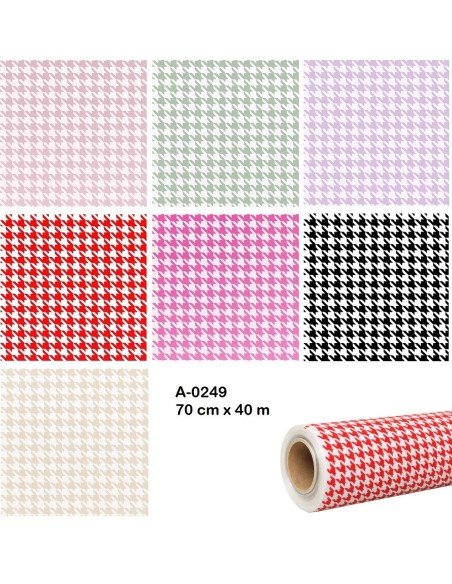 BOBINA PELIPROPILENO PATA DE GALLO 70CMX40M