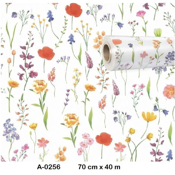 BOBINA POLIPROPILENO PADRO FLORAL 70CMX40M (PERLATO)