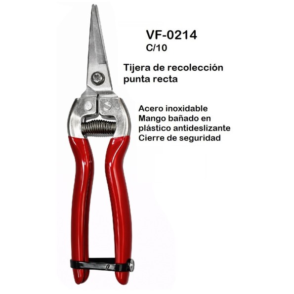 TIJERA DE PODA PUNTA RECTA
